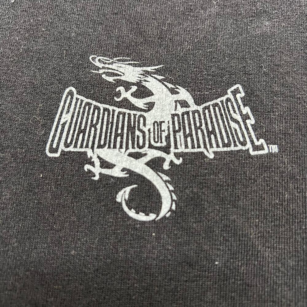 Guardians of Paradise Dragon Graphic T-Shirt Black Men's XL Vintage Style - Picture 2 of 8